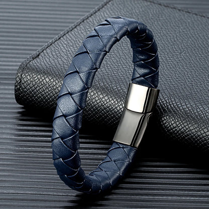 Urban Flame Leather Bracelet