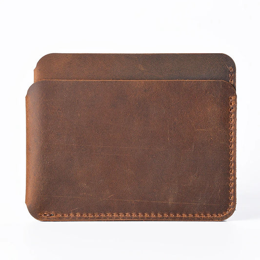 VaultSlim — Genuine Leather Card Holder with RFID Shield