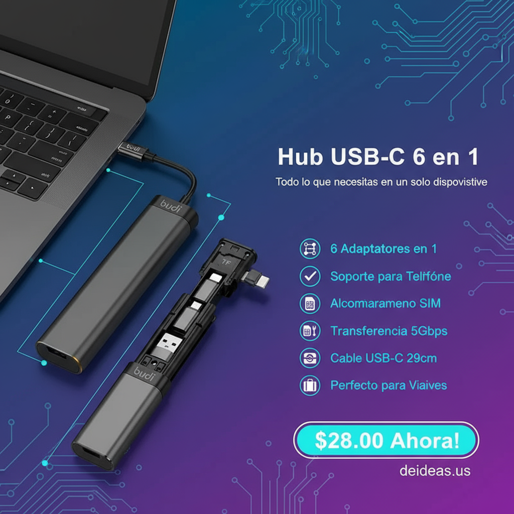 Banner Instagram Hub USB-C 6 en 1