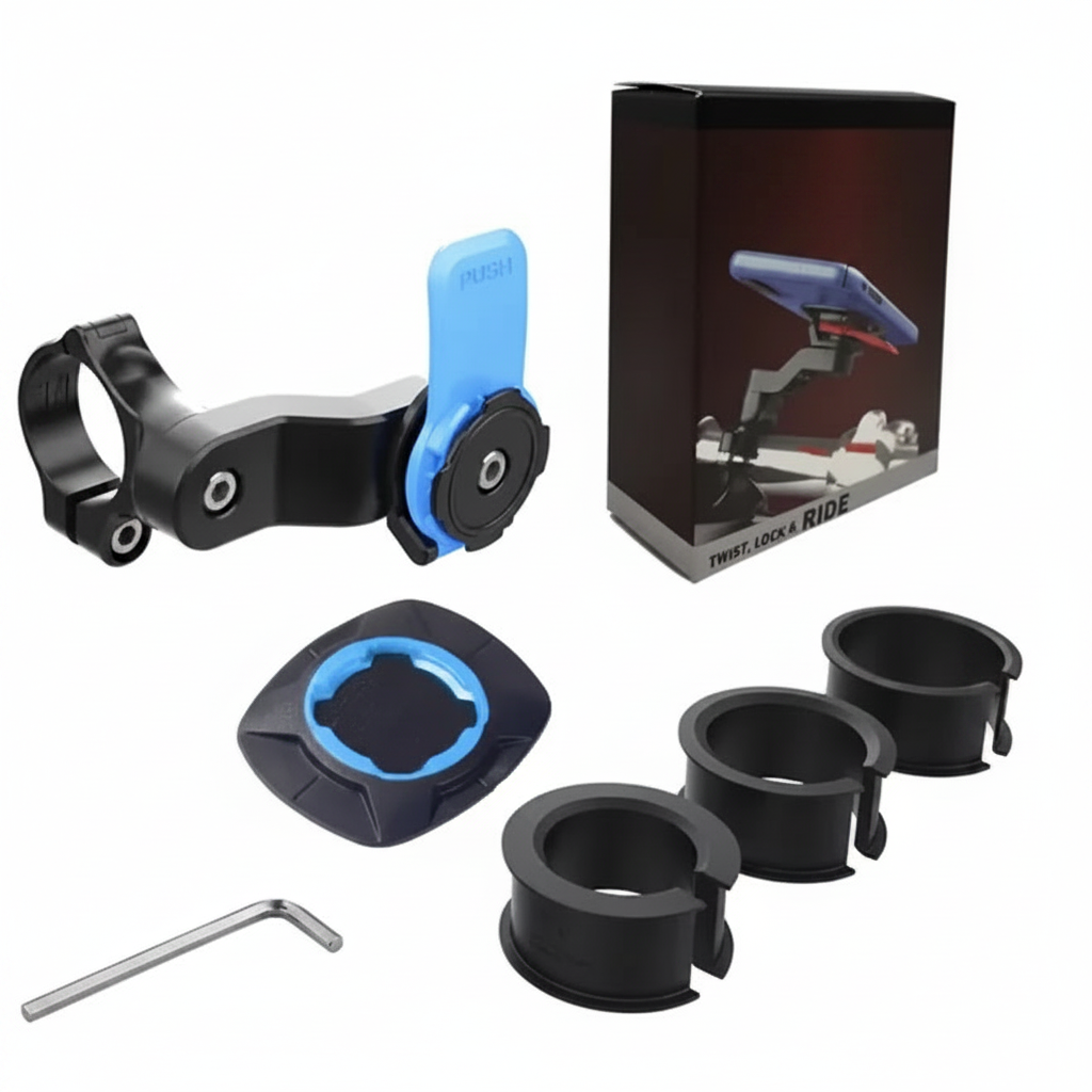 Blue Shockproof Bike Phone Mount