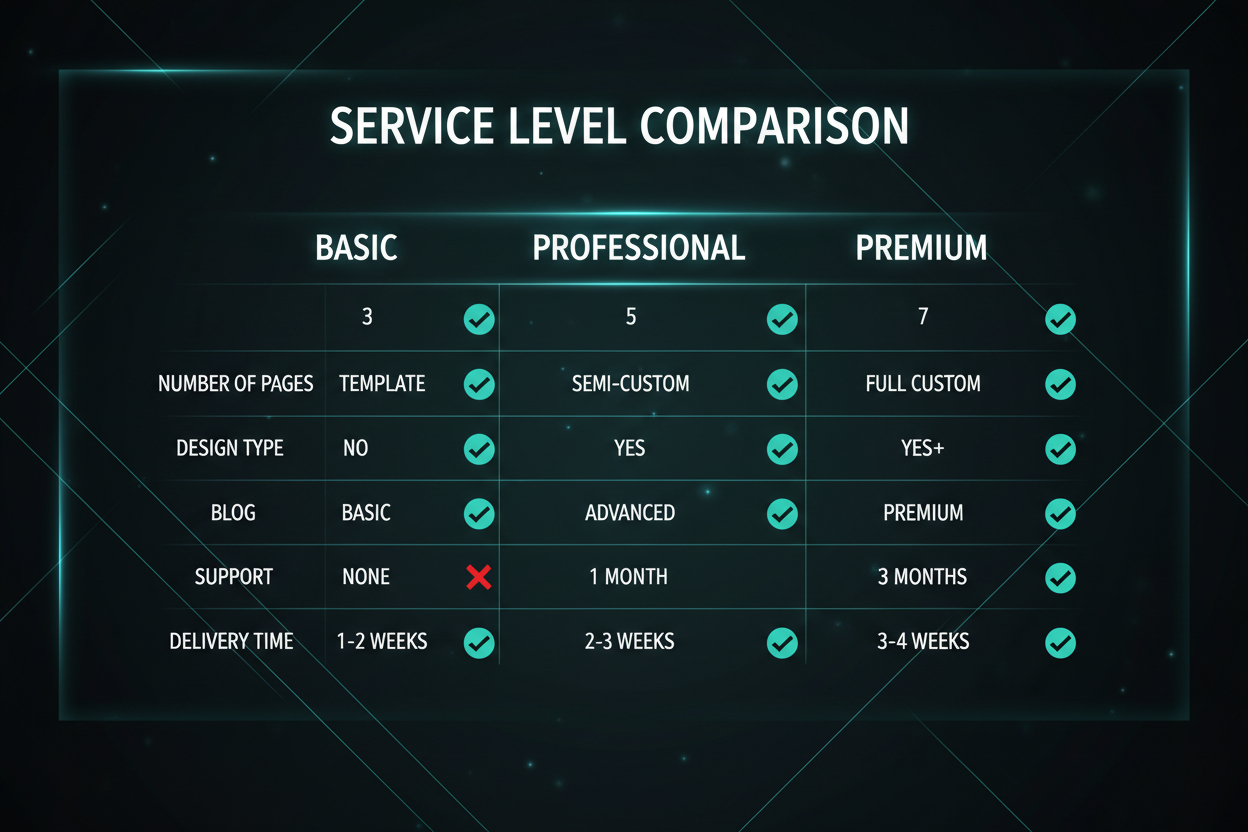 Comparación de Características
