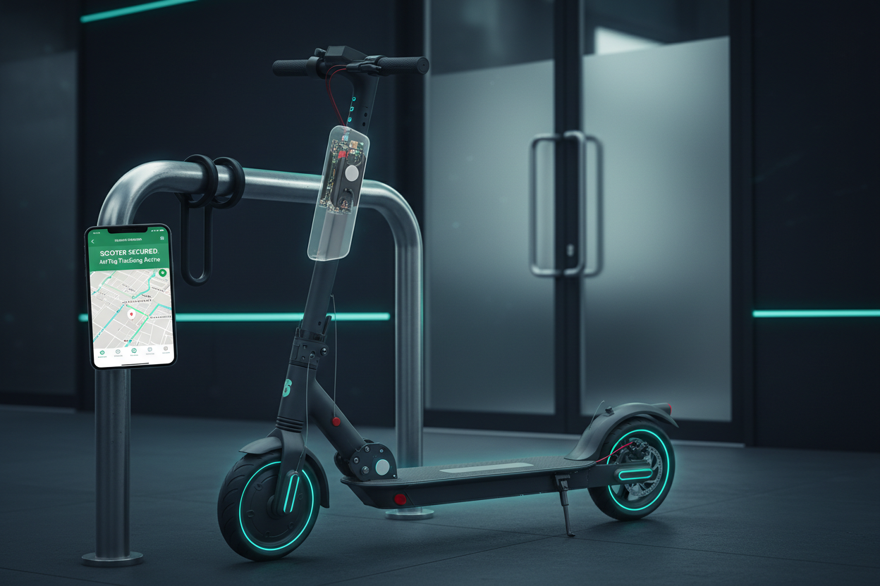 Electric Scooter with GPS Protection