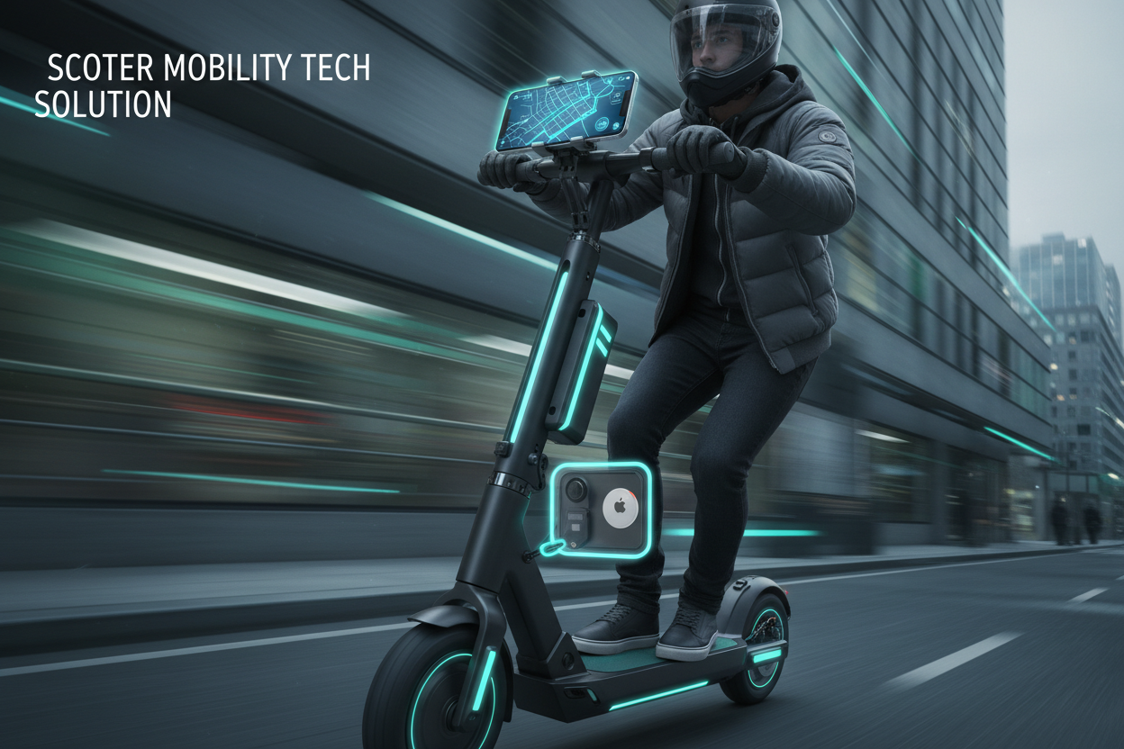 Electric Scooter with Tech Pack
