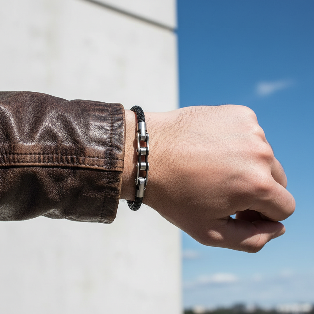 Ghost Rider Bracelet - Black Bright Editorial