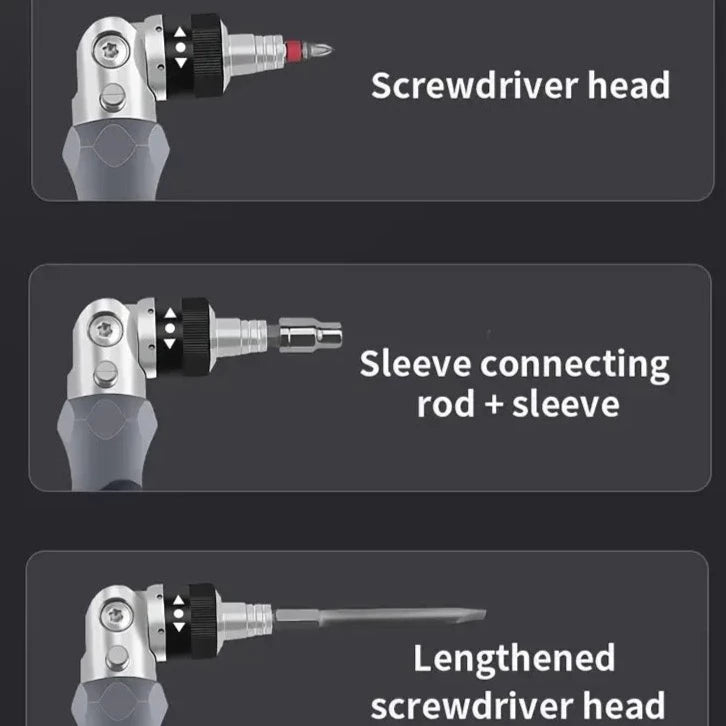 Ratcheting Screwdriver Set Multi angle Adjustable