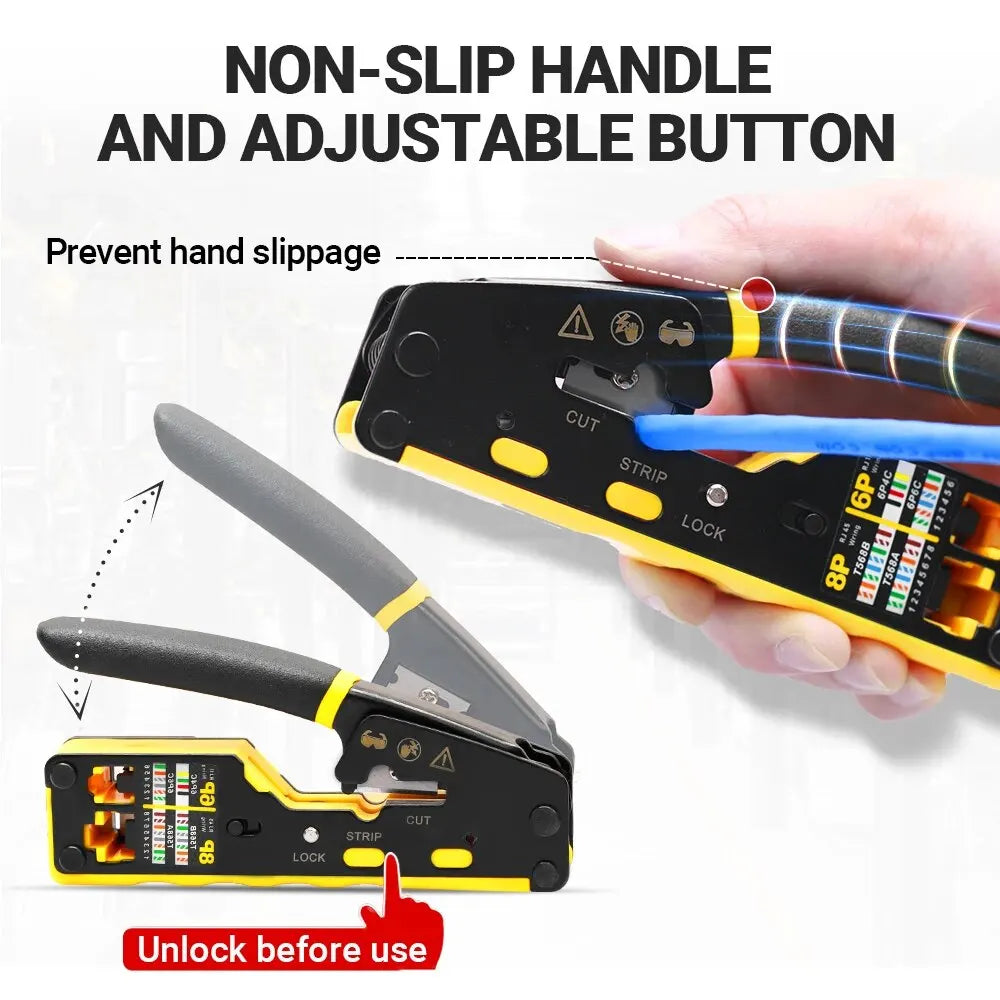 RJ45 Network Crimper 3 in 1 Crimp CAT8/7/6A/6/5E