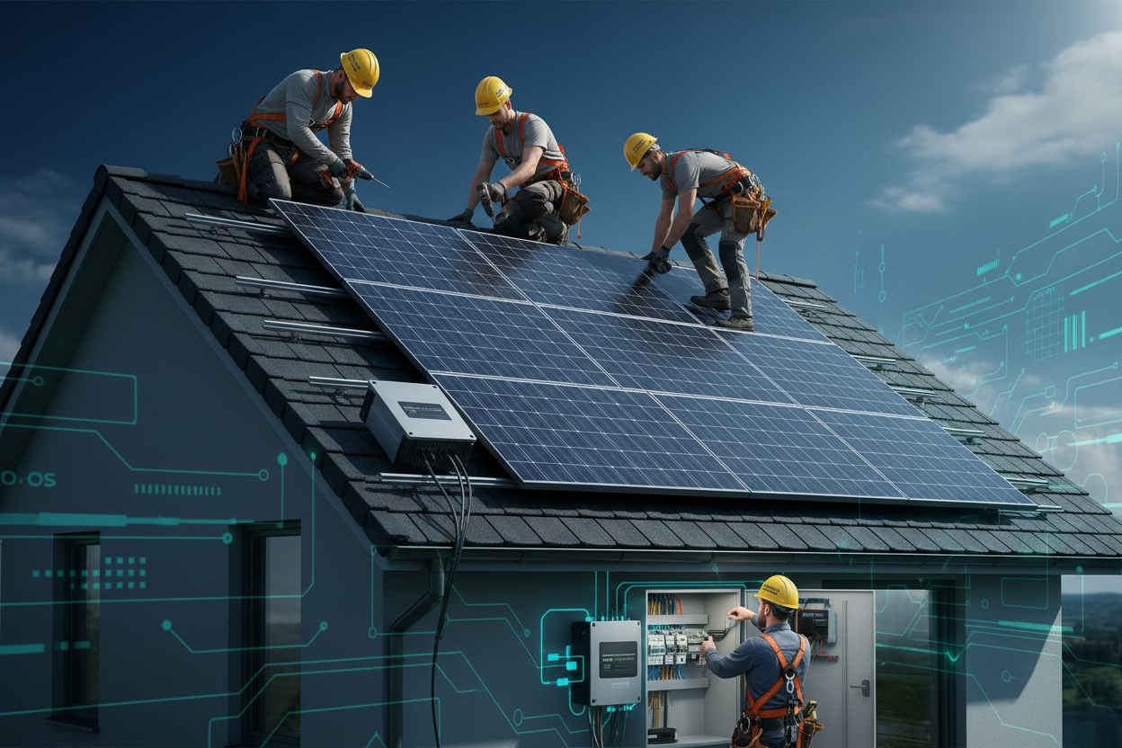 Solar Panel Installation - Residential Photovoltaic System