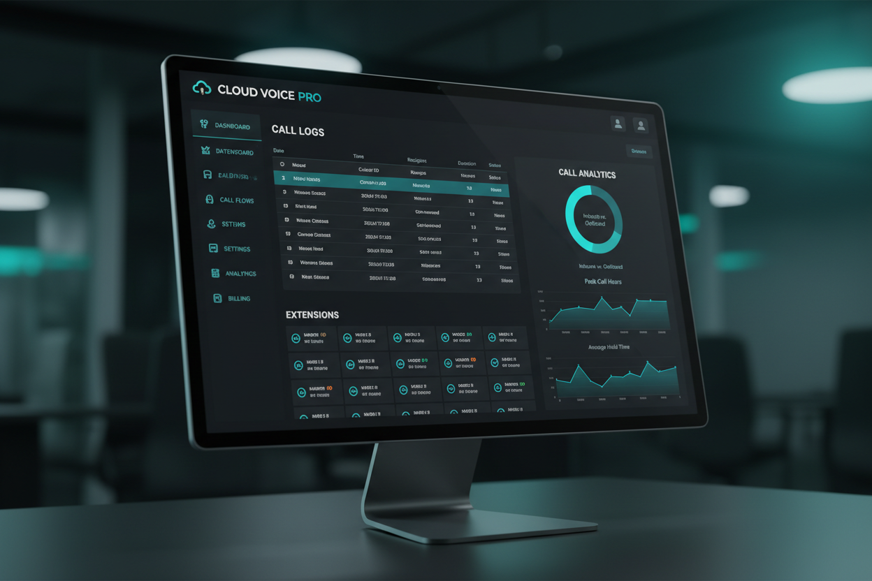 VoIP Cloud Phone System Dashboard