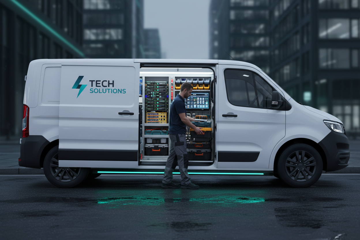 Professional Service Van with Technical Equipment