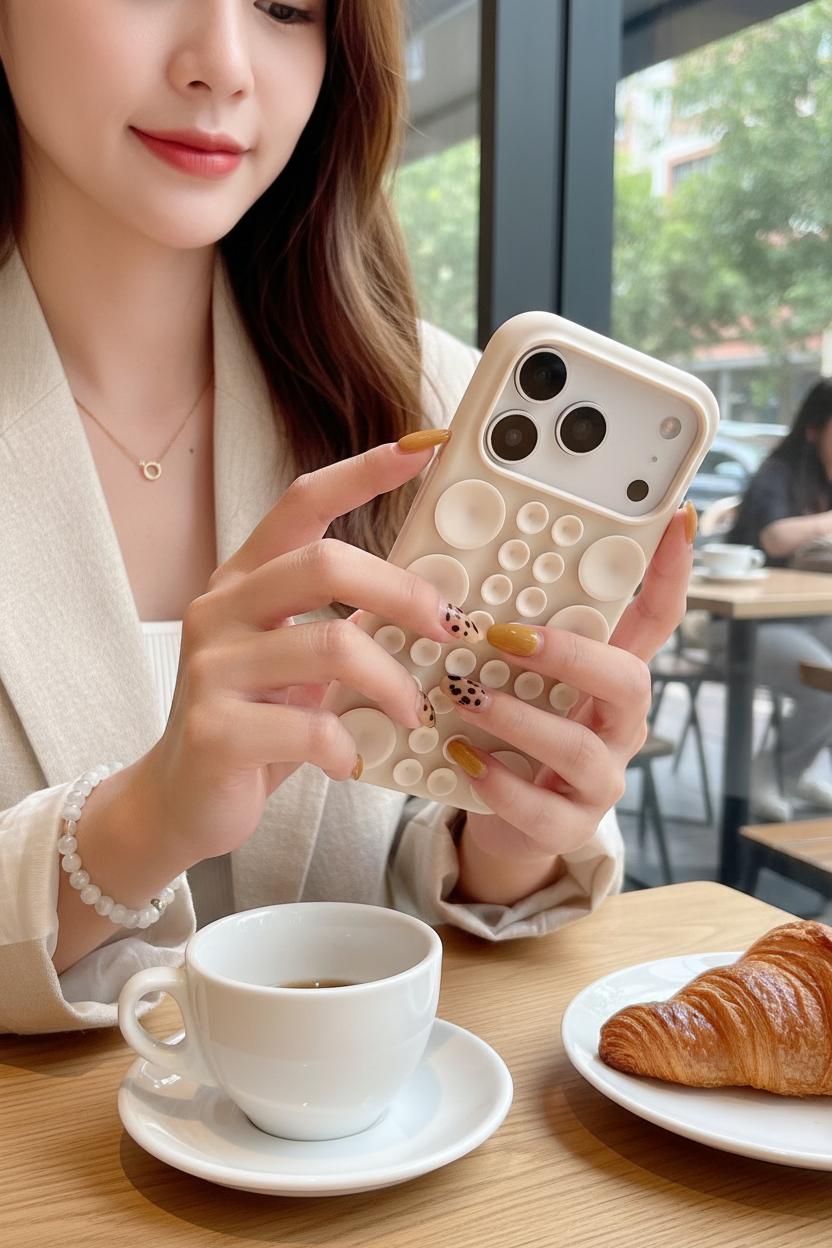 iPhone Suction Cup Case - Female Beige
