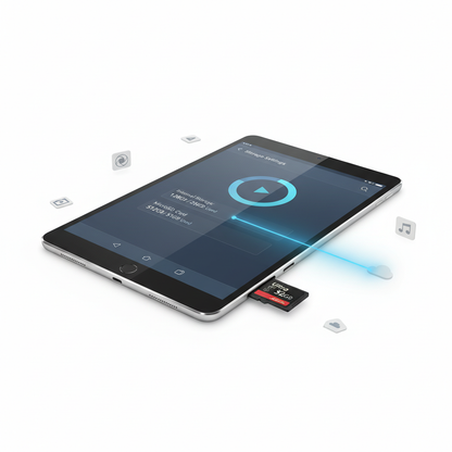 MicroSD con tablet