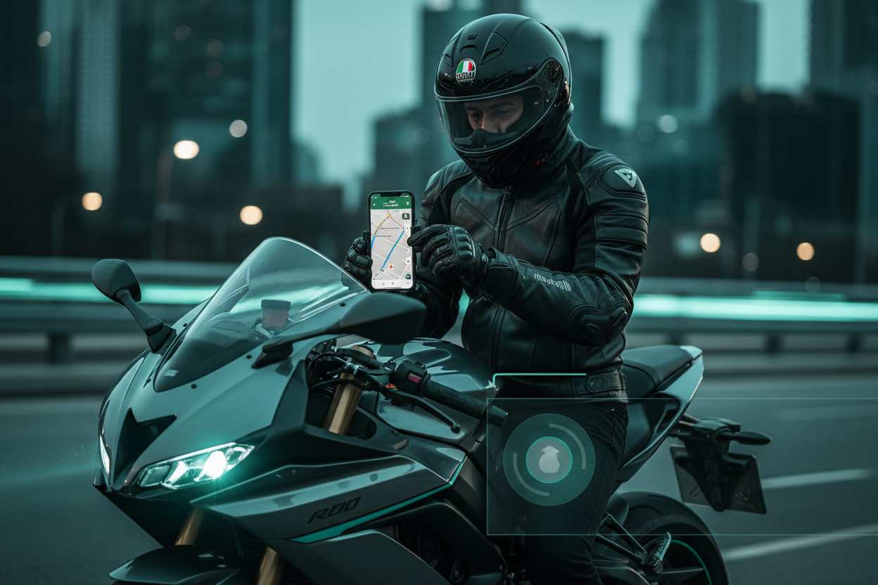 Motorcycle with Tech Pack