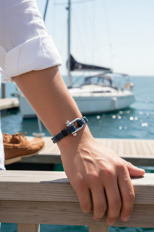 Nautical Double Strap - Male Marina Dark Blue