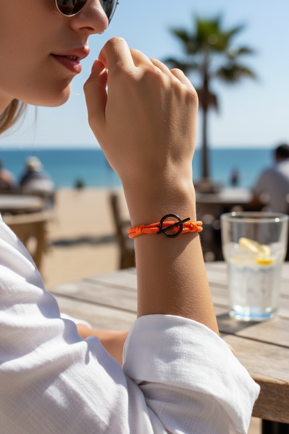 Nautical OT Toggle Bracelet - Female Orange