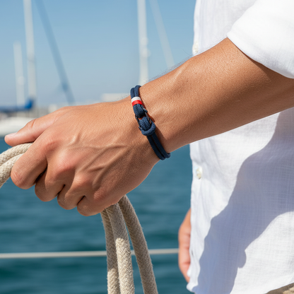 Nautical Shackle - Navy man sailing