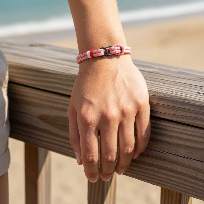 Nautical Shackle - Pink beach