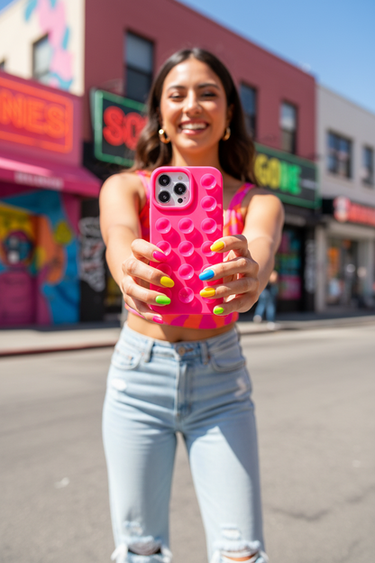 Suction Cup Case - Hot Pink Latina