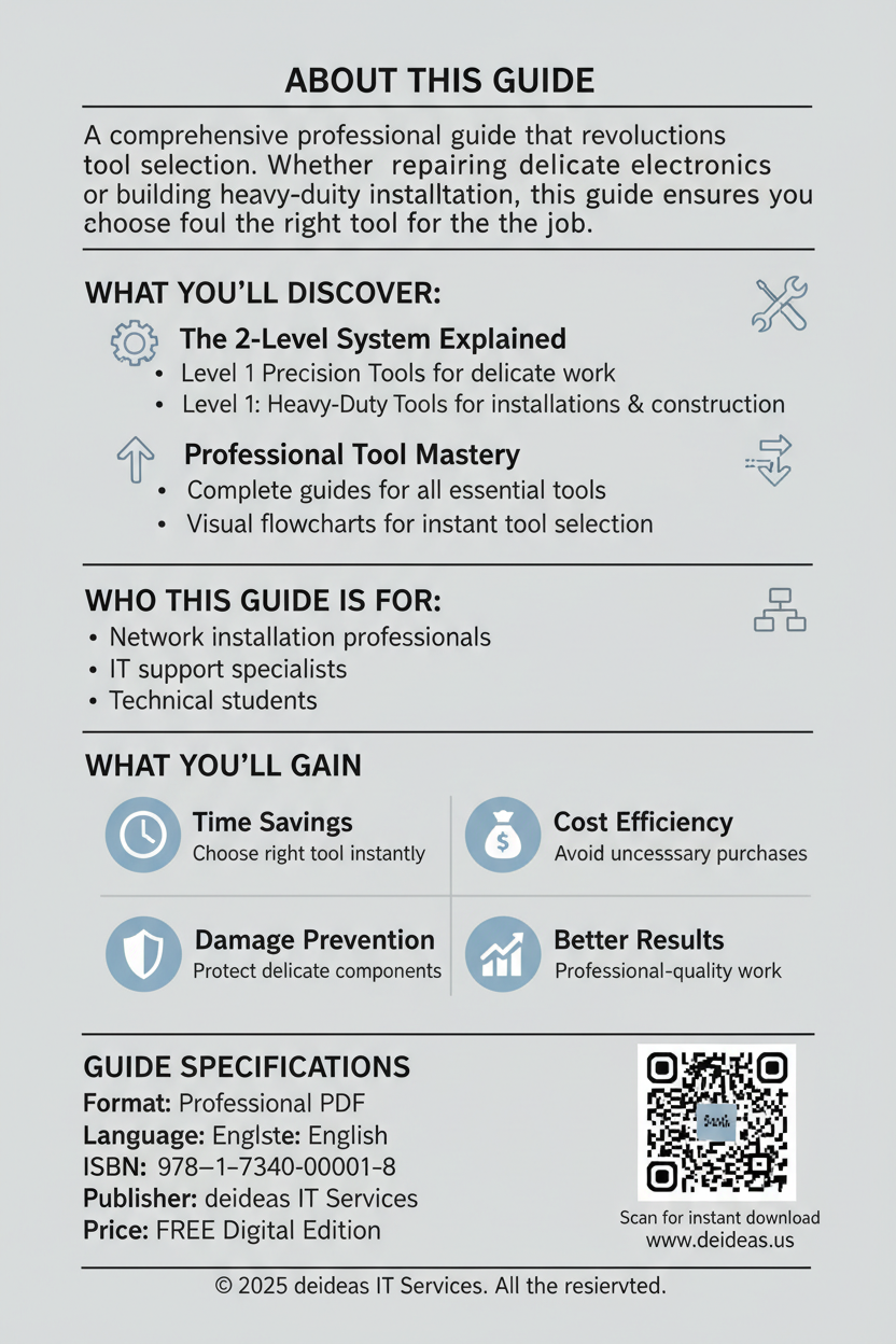 The Professional Toolkit Guide - Back Cover