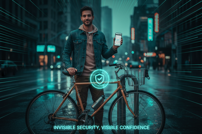 Urban Cyclist with Hidden Protection