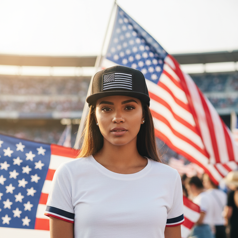 USA Cap - Mujer piel media